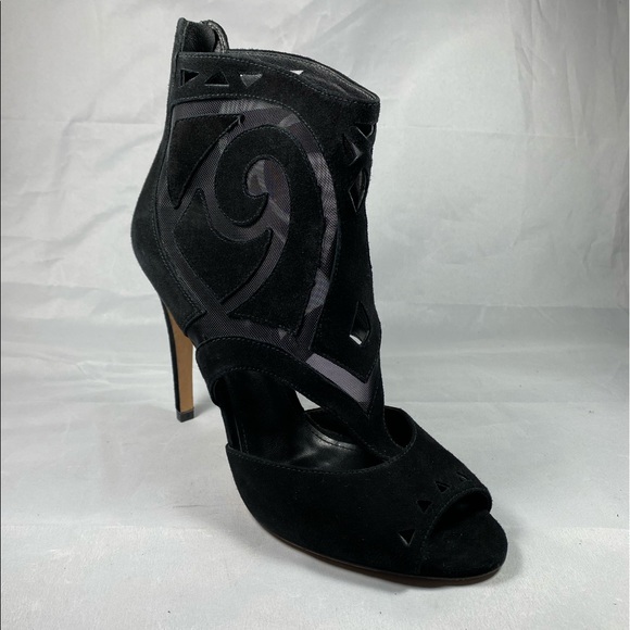 SIGERSON MORRISON | Mesh Macee Suede Heels 9 - Picture 7 of 15